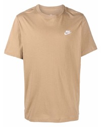 T-shirt girocollo marrone chiaro di Nike