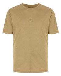 T-shirt girocollo marrone chiaro di PS Paul Smith