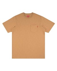 T-shirt girocollo marrone chiaro di Supreme