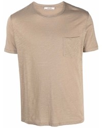 T-shirt girocollo marrone chiaro di Zadig & Voltaire