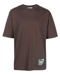 T-shirt girocollo marrone scuro di Ambush