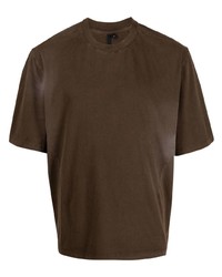 T-shirt girocollo marrone scuro di Entire studios