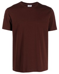 T-shirt girocollo marrone scuro di Filippa K