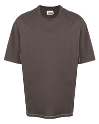 T-shirt girocollo marrone scuro di Izzue