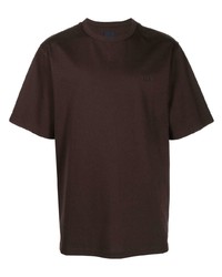 T-shirt girocollo marrone scuro di Juun.J
