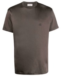 T-shirt girocollo marrone scuro di Low Brand
