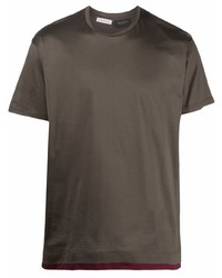 T-shirt girocollo marrone scuro di Low Brand