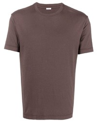 T-shirt girocollo marrone scuro di Malo