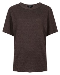 T-shirt girocollo marrone scuro di Twenty Montreal