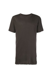 T-shirt girocollo marrone scuro di Unravel Project