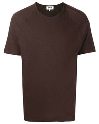 T-shirt girocollo marrone scuro di YMC