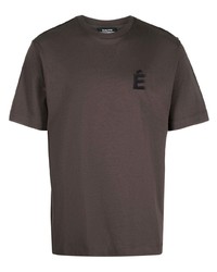 T-shirt girocollo marrone scuro di Études