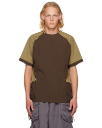 T-shirt girocollo marrone di Archival Reinvent