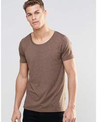T-shirt girocollo marrone di Asos