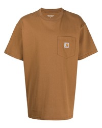 T-shirt girocollo marrone di Carhartt WIP
