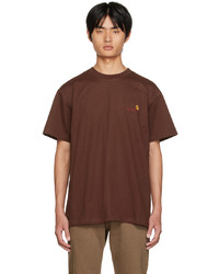 T-shirt girocollo marrone di CARHARTT WORK IN PROGRESS