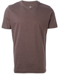 T-shirt girocollo marrone di Eleventy