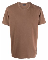 T-shirt girocollo marrone di Fay