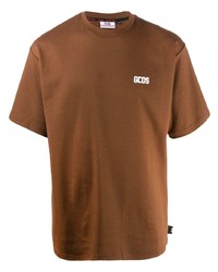 T-shirt girocollo marrone di Gcds