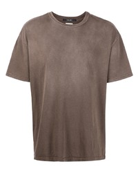 T-shirt girocollo marrone di Ksubi
