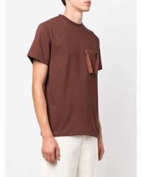 T-shirt girocollo marrone di Jacquemus