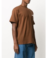 T-shirt girocollo marrone di Gcds