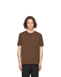T-shirt girocollo marrone di Maison Margiela