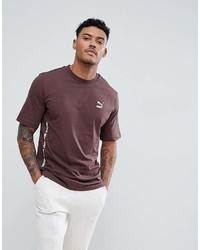 T-shirt girocollo marrone di Puma