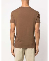 T-shirt girocollo marrone di Tom Ford