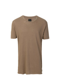 T-shirt girocollo marrone di Thom Krom
