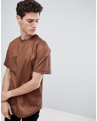 T-shirt girocollo marrone di Tom Tailor