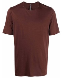 T-shirt girocollo marrone di Veilance
