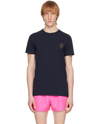 T-shirt girocollo marrone di Versace Underwear