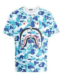 T-shirt girocollo mimetica acqua di A Bathing Ape