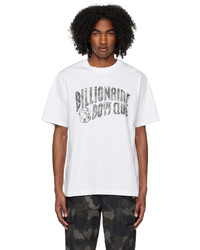 T-shirt girocollo mimetica bianca di Billionaire Boys Club