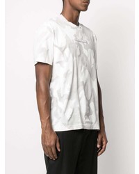 T-shirt girocollo mimetica bianca di Dolce & Gabbana