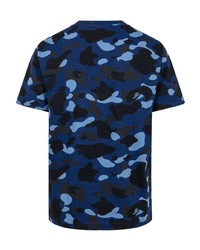 T-shirt girocollo mimetica blu scuro di A Bathing Ape