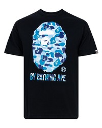 T-shirt girocollo mimetica nera di A Bathing Ape