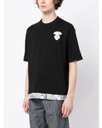 T-shirt girocollo mimetica nera di AAPE BY A BATHING APE