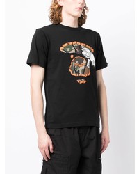 T-shirt girocollo mimetica nera di AAPE BY A BATHING APE