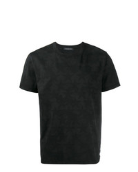 T-shirt girocollo mimetica nera di Valentino