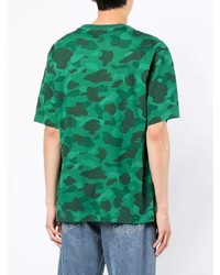 T-shirt girocollo mimetica verde di A Bathing Ape