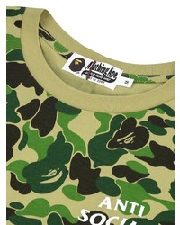 T-shirt girocollo mimetica verde di A Bathing Ape