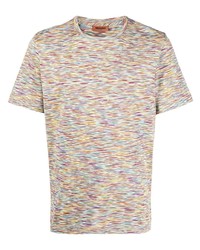 T-shirt girocollo multicolore di Missoni