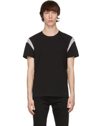T-shirt girocollo nera e bianca di Alexander McQueen