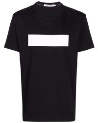 T-shirt girocollo nera e bianca di Calvin Klein Jeans