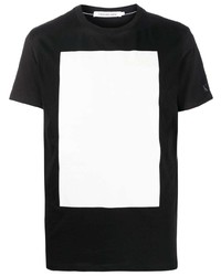 T-shirt girocollo nera e bianca di Calvin Klein Jeans