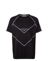 T-shirt girocollo nera e bianca di Givenchy