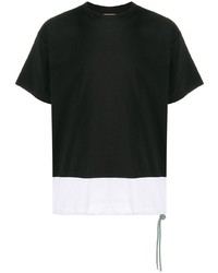 T-shirt girocollo nera e bianca di Marni
