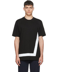 T-shirt girocollo nera e bianca di Moncler